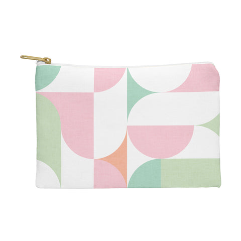 Dominique Vari Words MidMod geometric dots and shapes Pouch