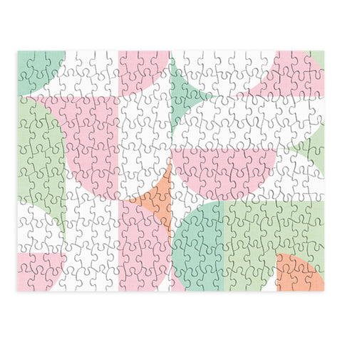 Dominique Vari Words MidMod geometric dots and shapes Puzzle