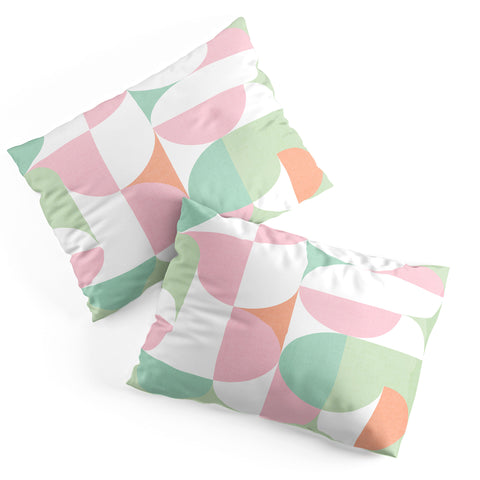 Dominique Vari Words MidMod geometric dots and shapes Pillow Shams