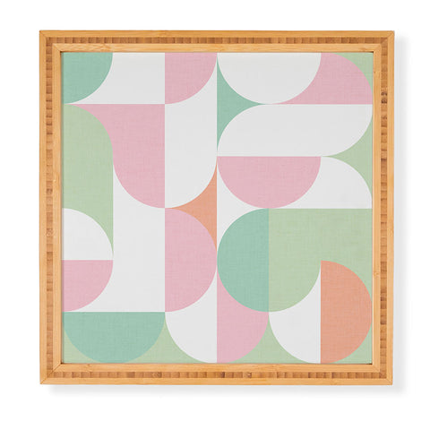 Dominique Vari Words MidMod geometric dots and shapes Framed Wall Art