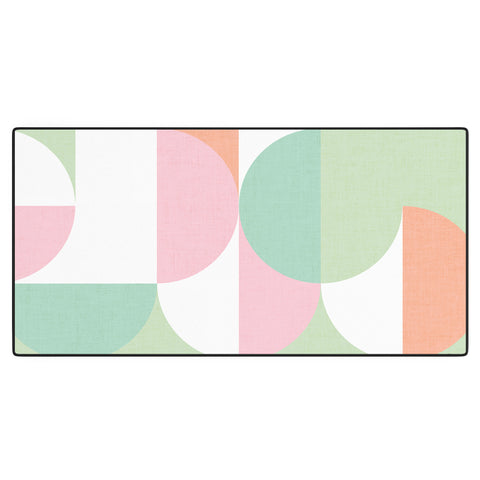 Dominique Vari Words MidMod geometric dots and shapes Desk Mat