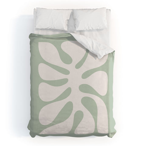 Dominique Vari Words Minimal Abstract Matisse Duvet Cover