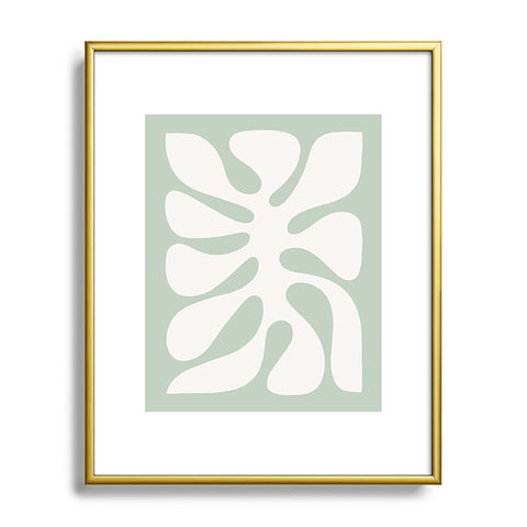 Dominique Vari Words Minimal Abstract Matisse Metal Framed Art Print