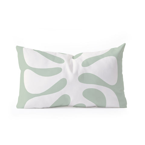 Dominique Vari Words Minimal Abstract Matisse Oblong Throw Pillow