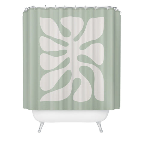 Dominique Vari Words Minimal Abstract Matisse Shower Curtain