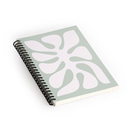 Dominique Vari Words Minimal Abstract Matisse Spiral Notebook