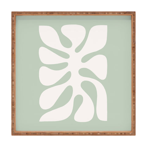 Dominique Vari Words Minimal Abstract Matisse Square Tray