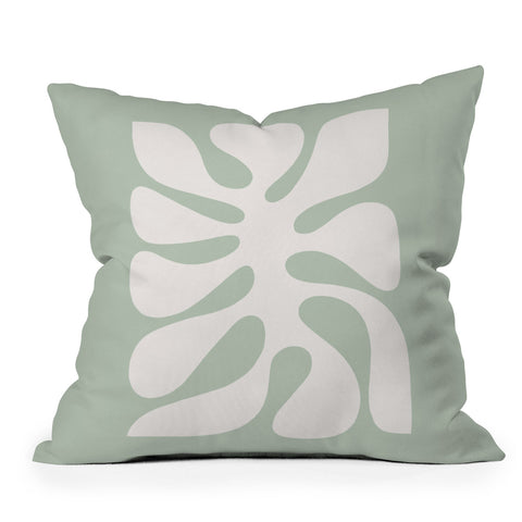 Dominique Vari Words Minimal Abstract Matisse Throw Pillow