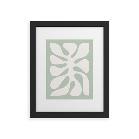 Dominique Vari Words Minimal Abstract Matisse Framed Art Print
