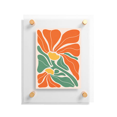 Dominique Vari Words Modern Boho Art Nouveau Floral Floating Acrylic Print