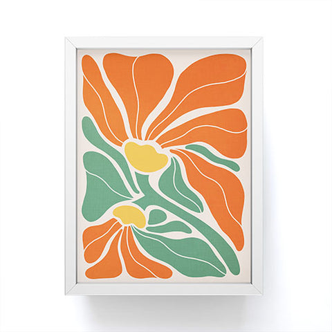 Dominique Vari Words Modern Boho Art Nouveau Floral Framed Mini Art Print
