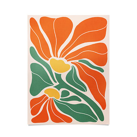 Dominique Vari Words Modern Boho Art Nouveau Floral Poster