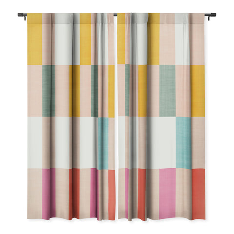 Dominique Vari Words Playful Summer Gingham Check Blackout Non Repeat