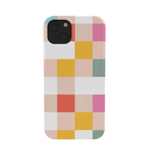 Dominique Vari Words Playful Summer Gingham Check Phone Case