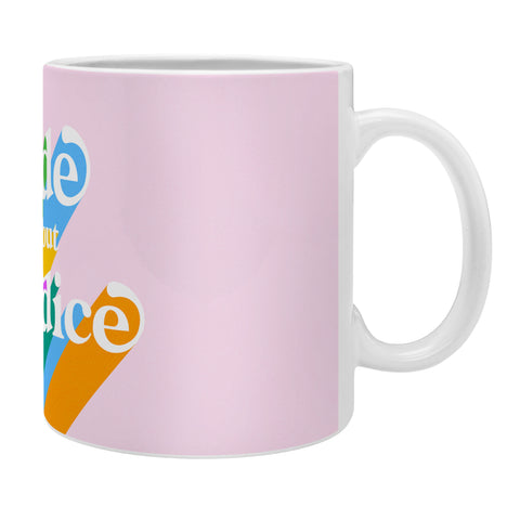 Dominique Vari Words Pride without Prejudice Rainbow Coffee Mug