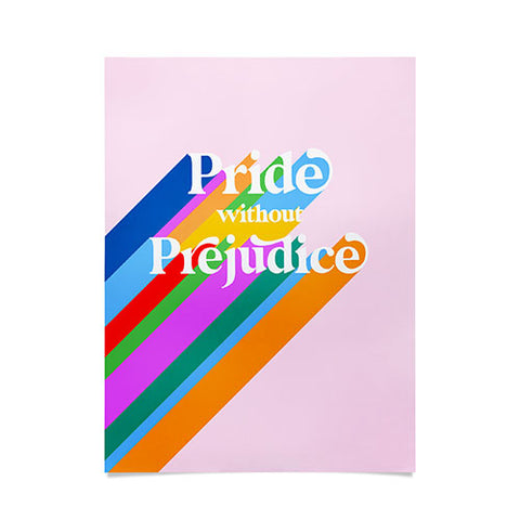Dominique Vari Words Pride without Prejudice Rainbow Poster