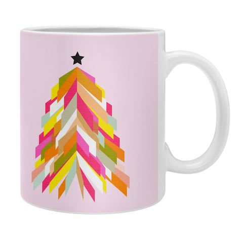 Dominique Vari Words Rainbow Christmas Tree Coffee Mug