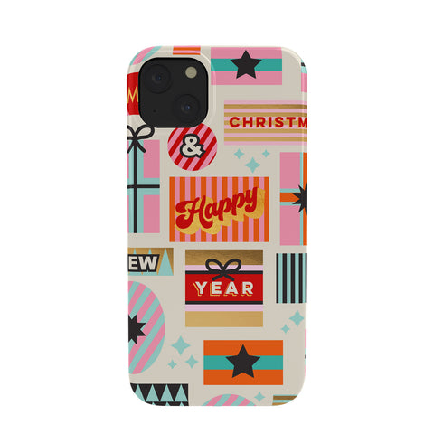 Dominique Vari Words Retro Christmas Gift pattern Phone Case