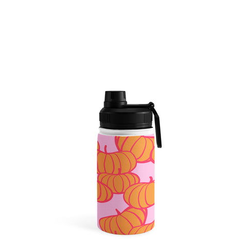 Dominique Vari Words Retro Dopamine Pumpkin Fall Water Bottle