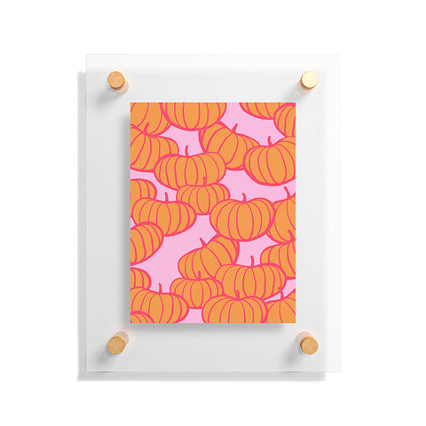 Dominique Vari Words Retro Dopamine Pumpkin Fall Floating Acrylic Print