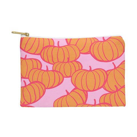 Dominique Vari Words Retro Dopamine Pumpkin Fall Pouch