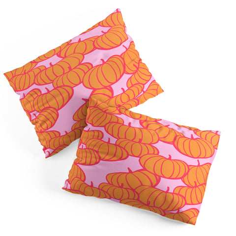 Dominique Vari Words Retro Dopamine Pumpkin Fall Pillow Shams
