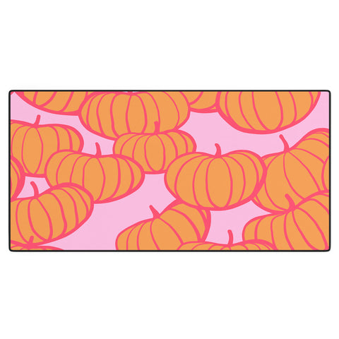 Dominique Vari Words Retro Dopamine Pumpkin Fall Desk Mat