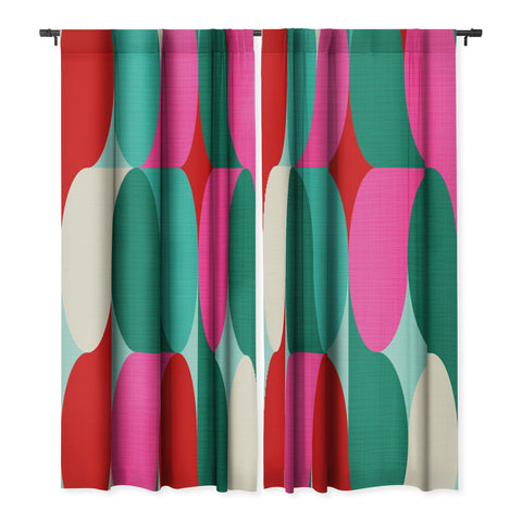 Dominique Vari Words Retro Geo Christmas Drop Blackout Non Repeat