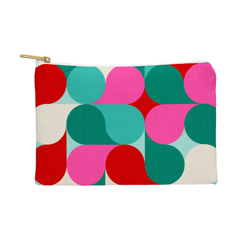 Dominique Vari Words Retro Geo Christmas Drop Pouch