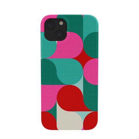 Dominique Vari Words Retro Geo Christmas Drop Phone Case