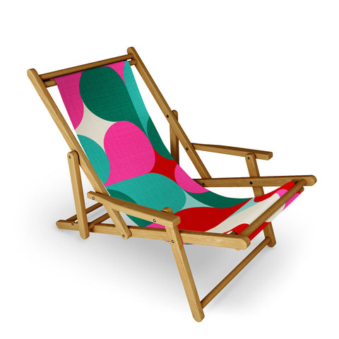 Dominique Vari Words Retro Geo Christmas Drop Sling Chair
