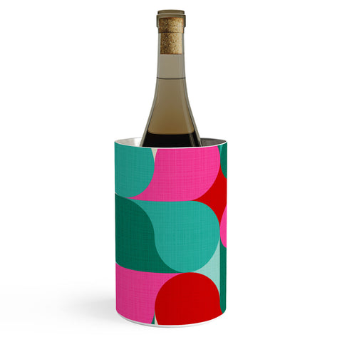 Dominique Vari Words Retro Geo Christmas Drop Wine Chiller