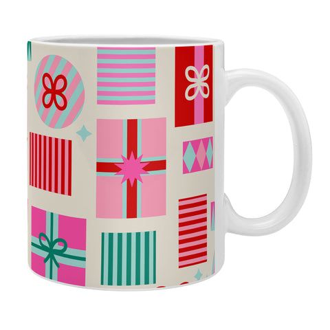 Dominique Vari Words Retro Geometric Christmas Gift Coffee Mug