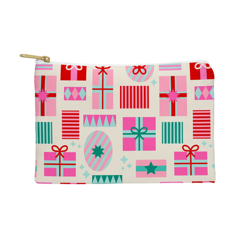 Dominique Vari Words Retro Geometric Christmas Gift Pouch
