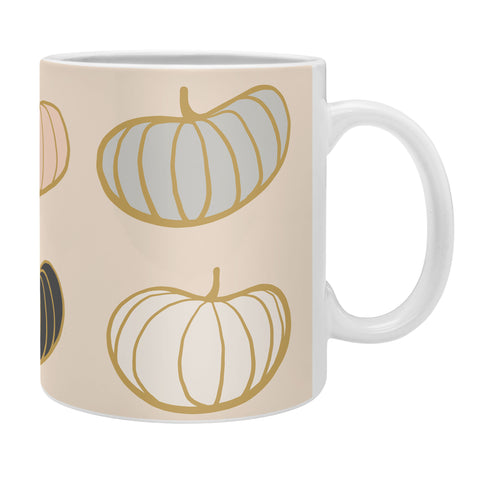 Dominique Vari Words Retro Pumpkin Pattern Coffee Mug
