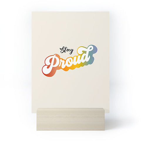 Dominique Vari Words Stay Proud Mini Art Print