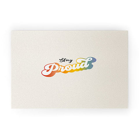 Dominique Vari Words Stay Proud Welcome Mat