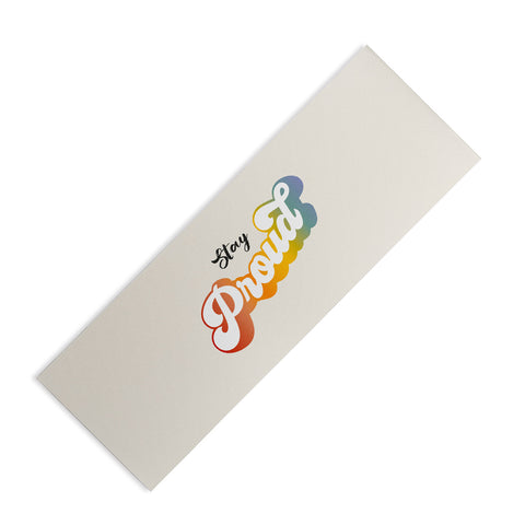 Dominique Vari Words Stay Proud Yoga Mat
