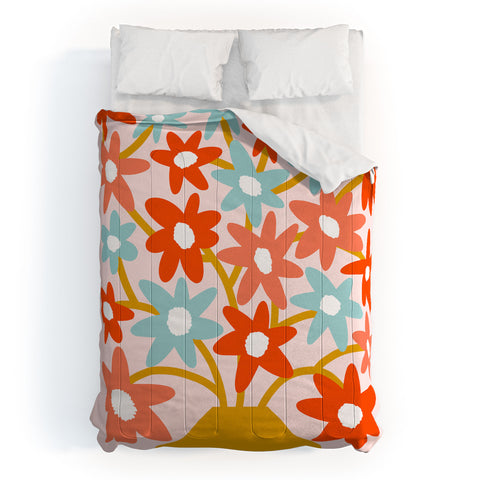 Dominique Vari Words Sunny vase with Super Bloom Comforter