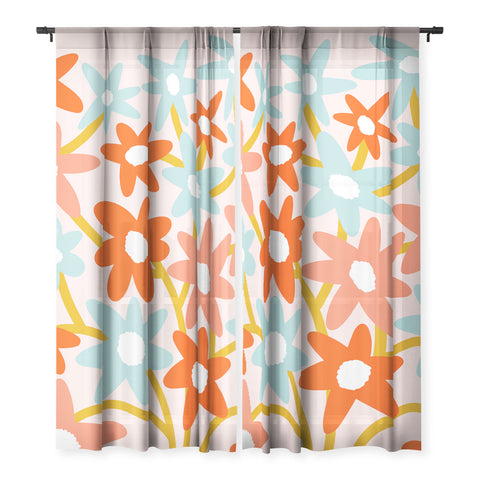 Dominique Vari Words Sunny vase with Super Bloom Sheer Non Repeat