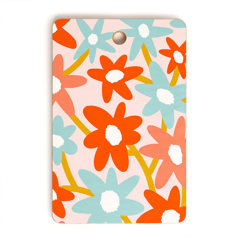 Dominique Vari Words Sunny vase with Super Bloom Cutting Board Rectangle