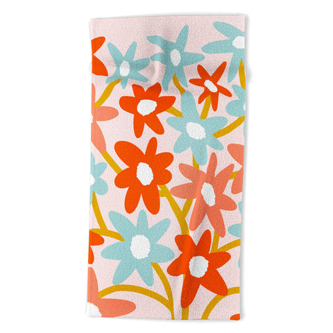 Dominique Vari Words Sunny vase with Super Bloom Beach Towel
