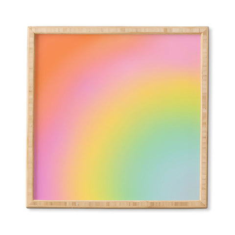 Dominique Vari Words The Rainbow of Love abstract Framed Wall Art