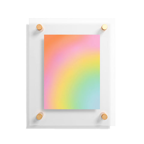 Dominique Vari Words The Rainbow of Love abstract Floating Acrylic Print