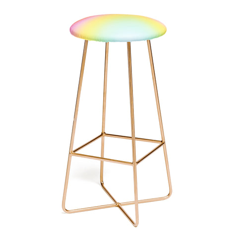 Dominique Vari Words The Rainbow of Love abstract Bar Stool