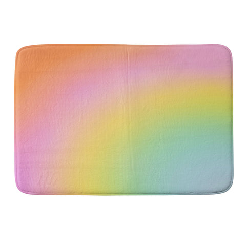 Dominique Vari Words The Rainbow of Love abstract Memory Foam Bath Mat