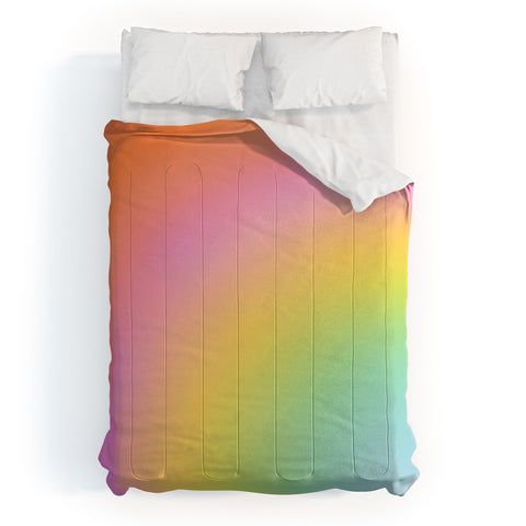 Dominique Vari Words The Rainbow of Love abstract Comforter