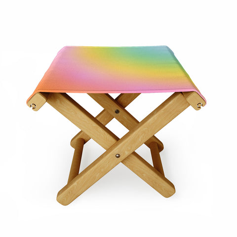 Dominique Vari Words The Rainbow of Love abstract Folding Stool