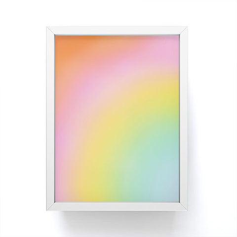 Dominique Vari Words The Rainbow of Love abstract Framed Mini Art Print