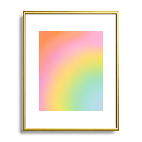 Dominique Vari Words The Rainbow of Love abstract Metal Framed Art Print